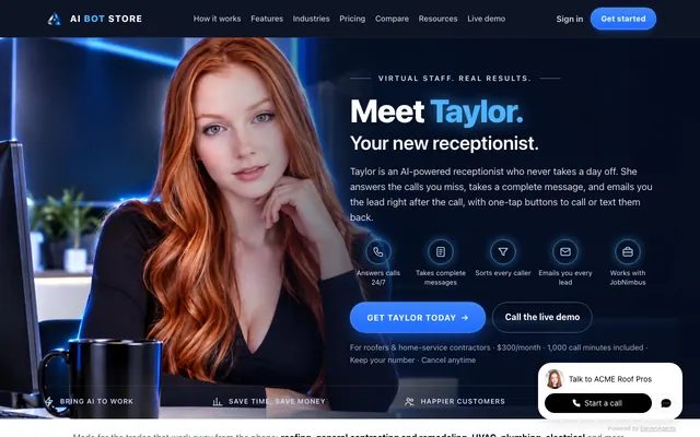 AI Bot Store homepage